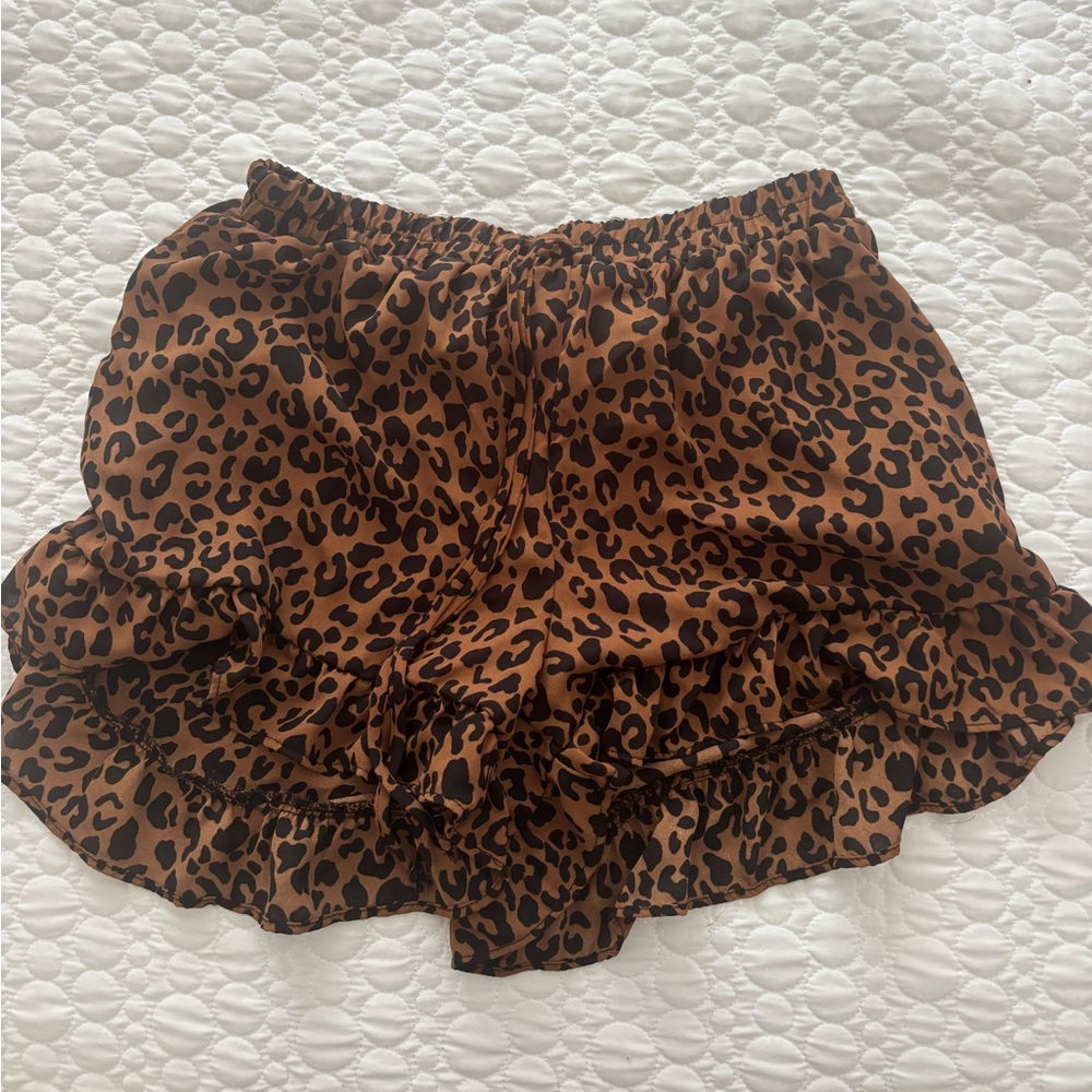 Sienna Sky Leopard Print Shorts